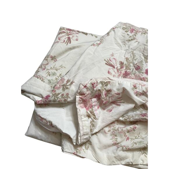 Vintage Rachel Ashwell Shabby Chic Floral Pink Duvet Cover Twin - Picture 10 of 12